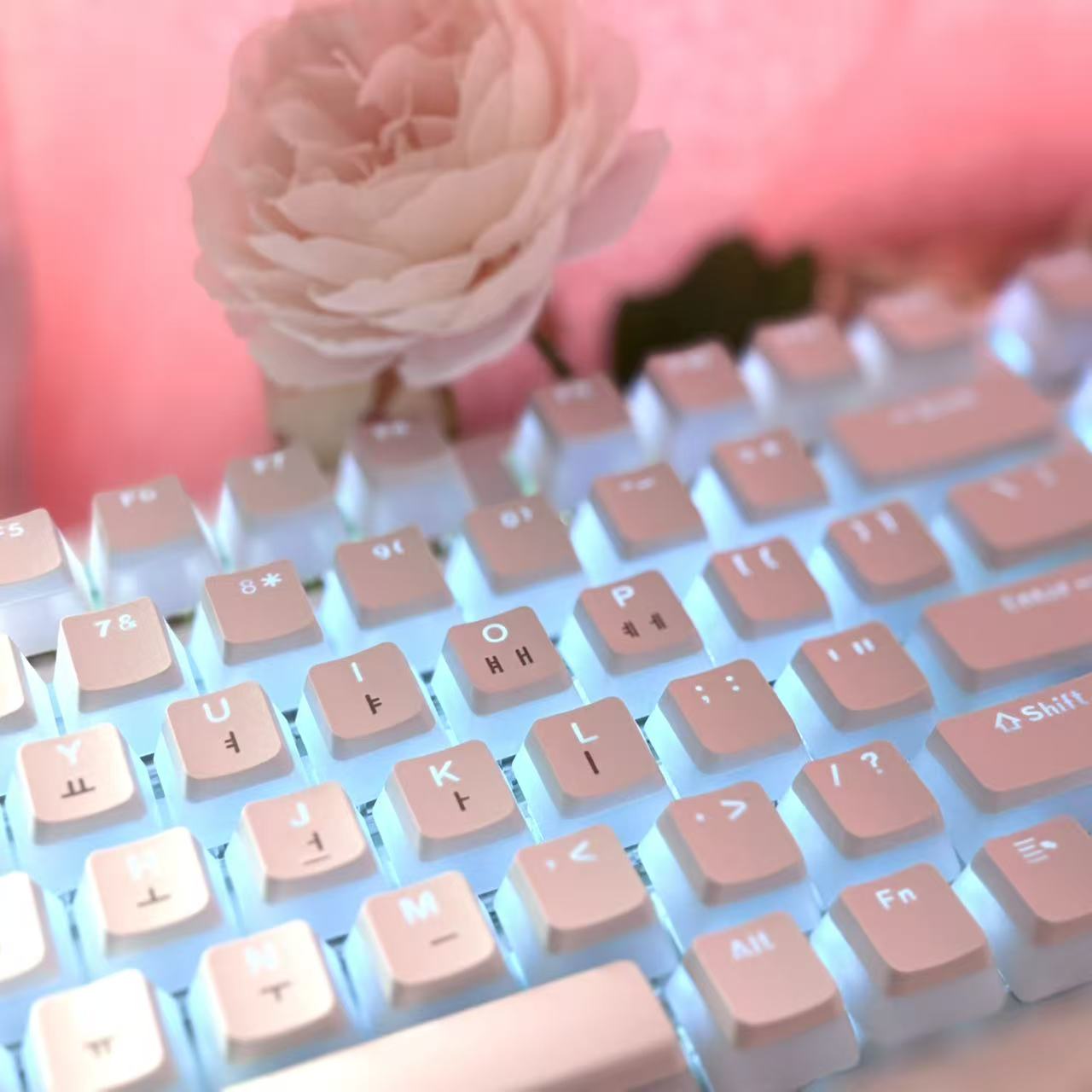 Hangul Keycap Korean Layout Ke - Gaming Accessories Aesthetic 评论和价格